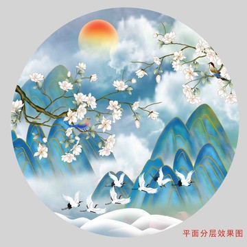 意境中式國潮山水花鳥