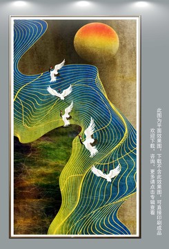 線條裝飾畫