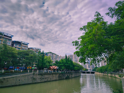 成都府南河风景