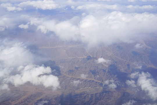 航拍北京喇叭沟门山区