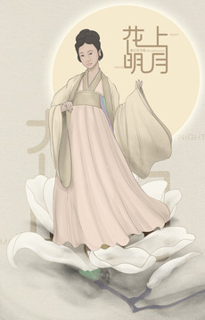 古代仕女插畫設(shè)計(jì)
