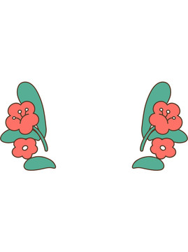 父親節(jié)貼紙裝飾花朵