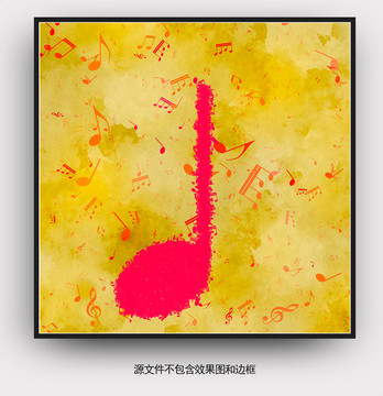 音樂(lè)符號(hào)裝飾畫(huà)