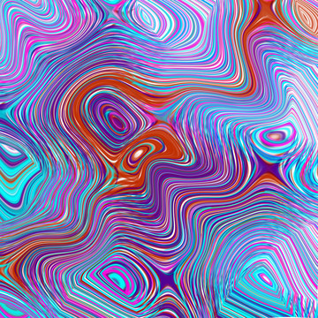 彩色流線型花紋