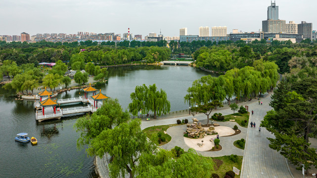 中国长春南湖公园风景