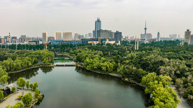 中国长春南湖公园风景