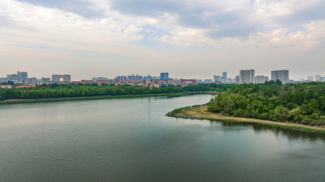 中国长春南湖公园风景