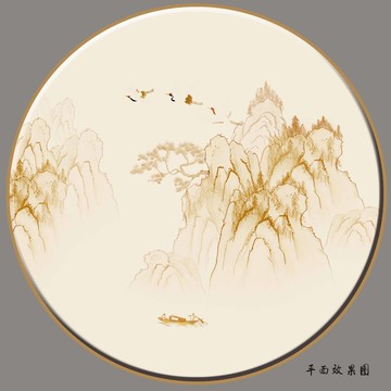手繪古典山水