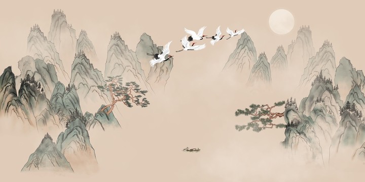 新中式山水画