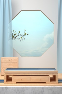 國風類c4d展臺