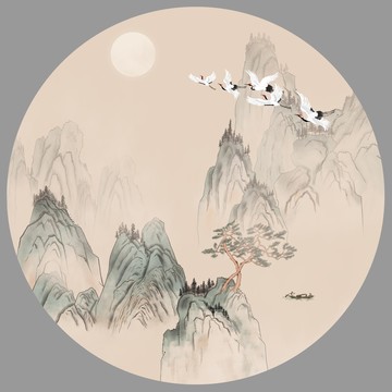 新中式山水畫