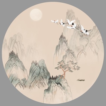 新中式山水画