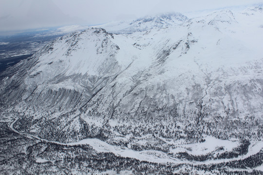 阿拉斯加雪山