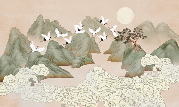 新中式山水画