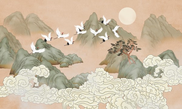 國(guó)潮山水插畫