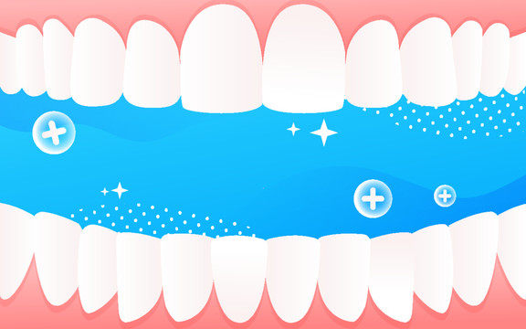 世界爱牙日保护牙齿口腔插画