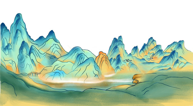 青綠山水