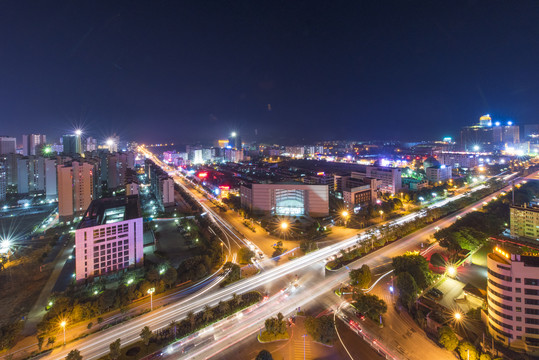 崇左城南区夜景