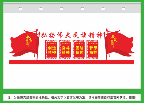 四個(gè)偉大精神宣傳