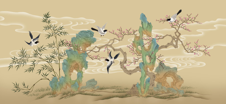 工筆梅花圖