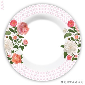 餐具花紙