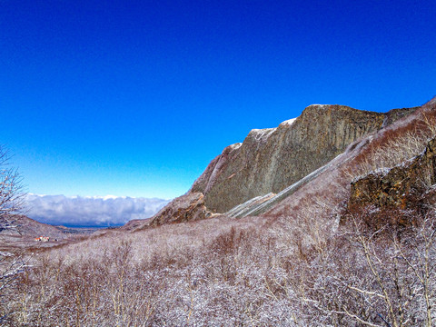 长白山冬景