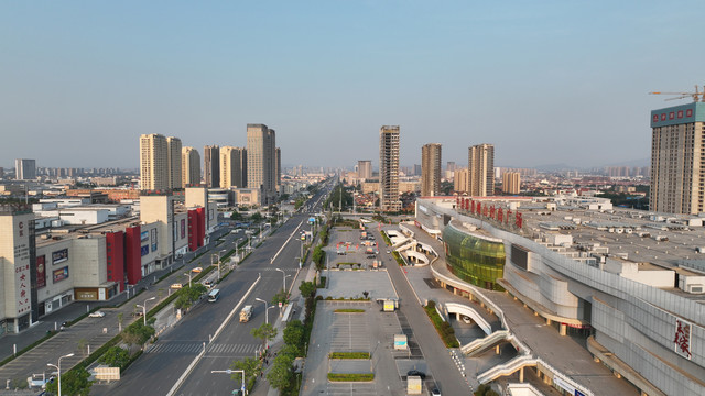 山东即墨城市风光全景