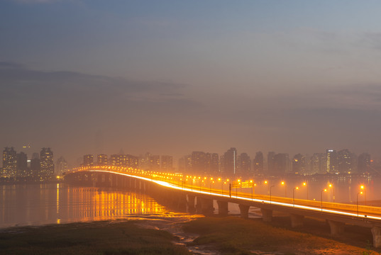 温州瓯越大桥夜景