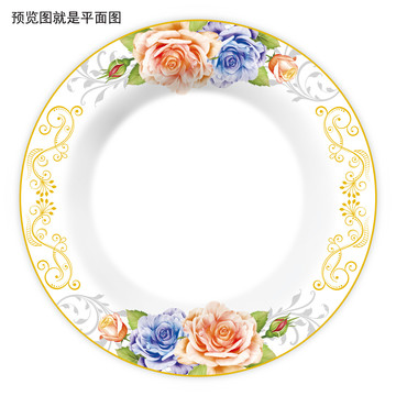 餐具花面設計