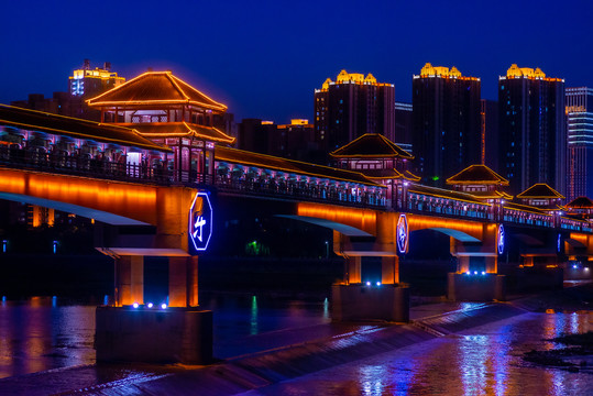 宝鸡夜景