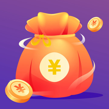 互聯(lián)網(wǎng)電商活動福袋抽獎插畫