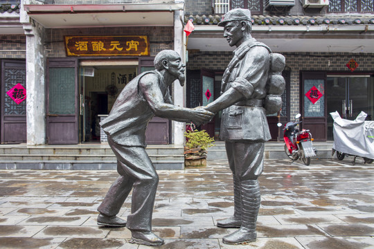 独山镇红军街雕塑
