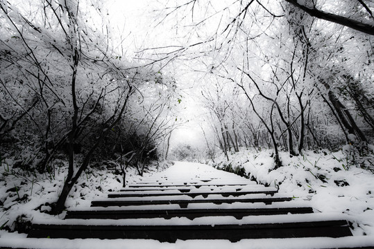 南京栖霞山雪景