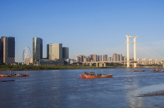 泉州城市沿江风景