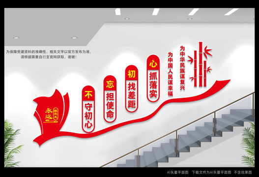 黨建樓梯間文化墻