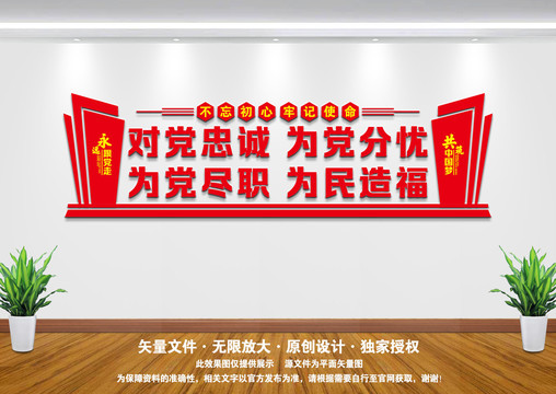對黨忠誠文化墻