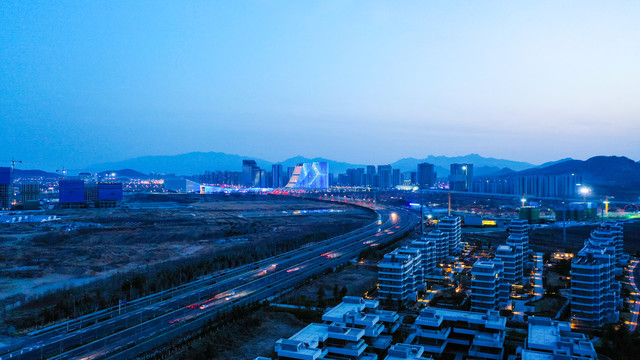 青岛蓝谷夜景