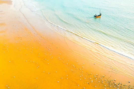 海滩风景画