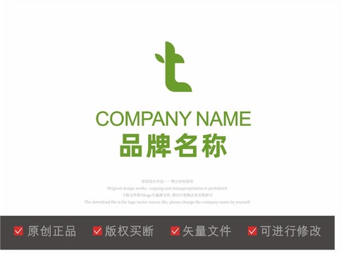 T字母标志LOGO