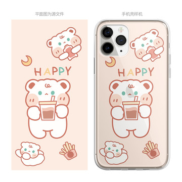 卡通動物手機殼圖案