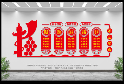 財(cái)政大廳文化墻