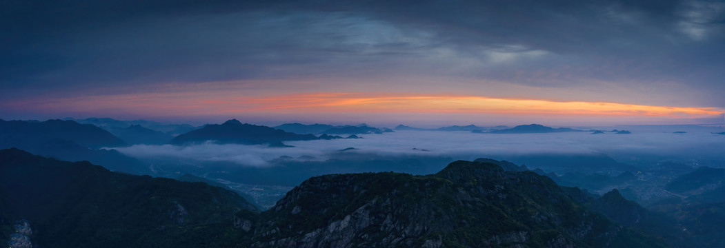 浙江温州雁荡山风光景区航拍