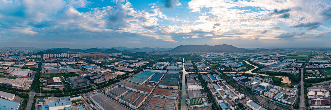 苏州大阳山附近工业区全景