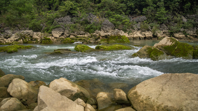 河流溪流水源石头小河小溪