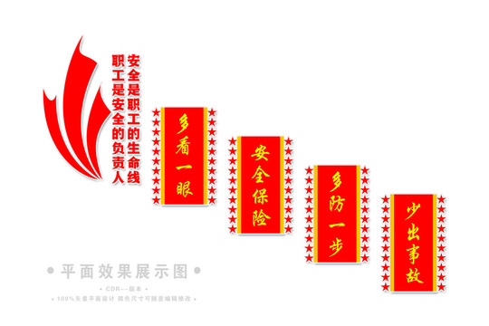 安全生產(chǎn)月樓梯文化墻