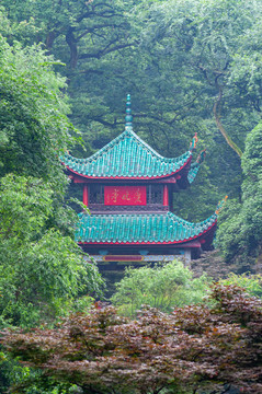 湖南长沙岳麓山景区爱晚亭