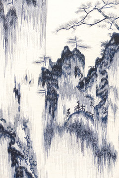 抽象山水圖案