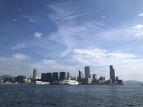 香港海边城市风光