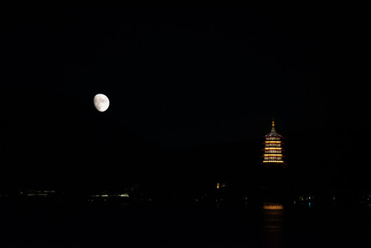 杭州西湖夜景