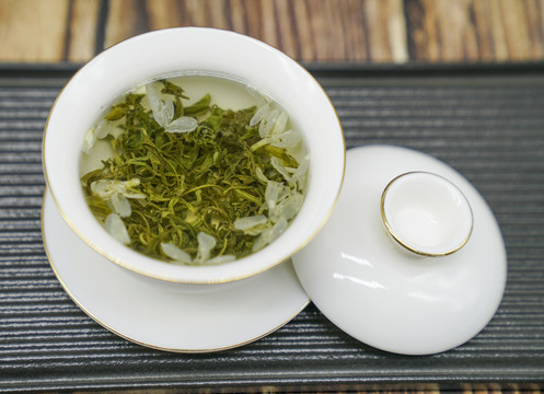 茉莉花茶蓋碗